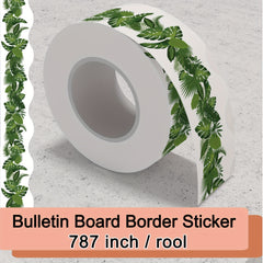 20-meter Plant Theme Border Sticker for Bulletin Board Classroom