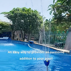 Pool Fountain Jet Adjustable Waterfall Lotus Shape Pool Nozzle Sprinkler