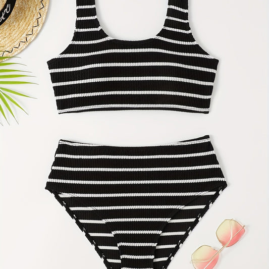 Girls Dinosaur Print Tankini Swimsuit Set