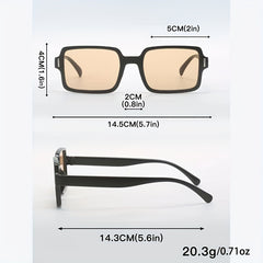 Square Sunglasses UV400 Sun Shades For Vacation Travel