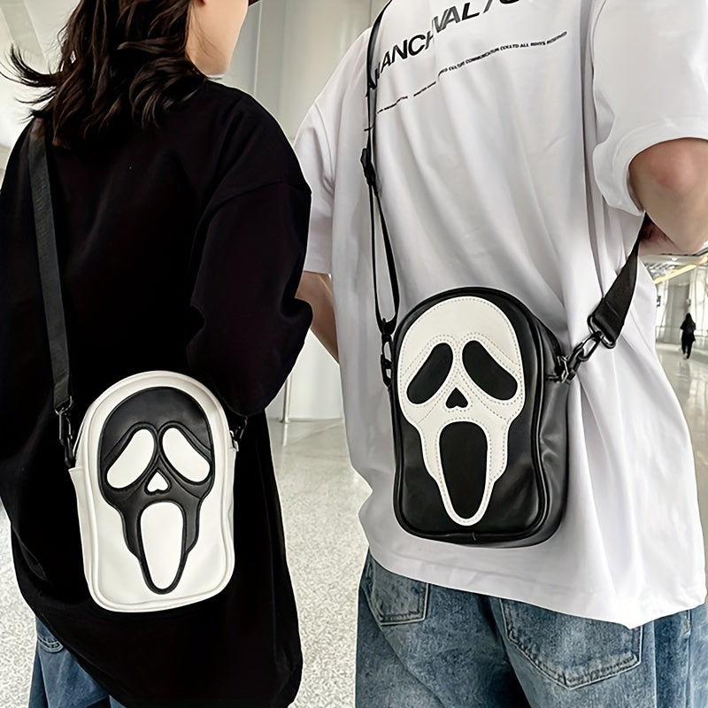 Funny Skull Shoulder Bag Halloween Purse Crossbody Shoulder Bag