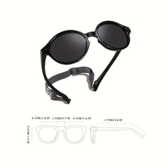 Kids Round Frame Sunglasses for Outdoor Traveling