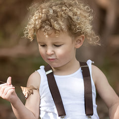 Kids Trousers Shorts Elastic Y Back Suspenders Adjustable Straps