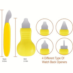 Adjustable Watch Replacement Tool Kit for Watch Back Remover Opener & Repair