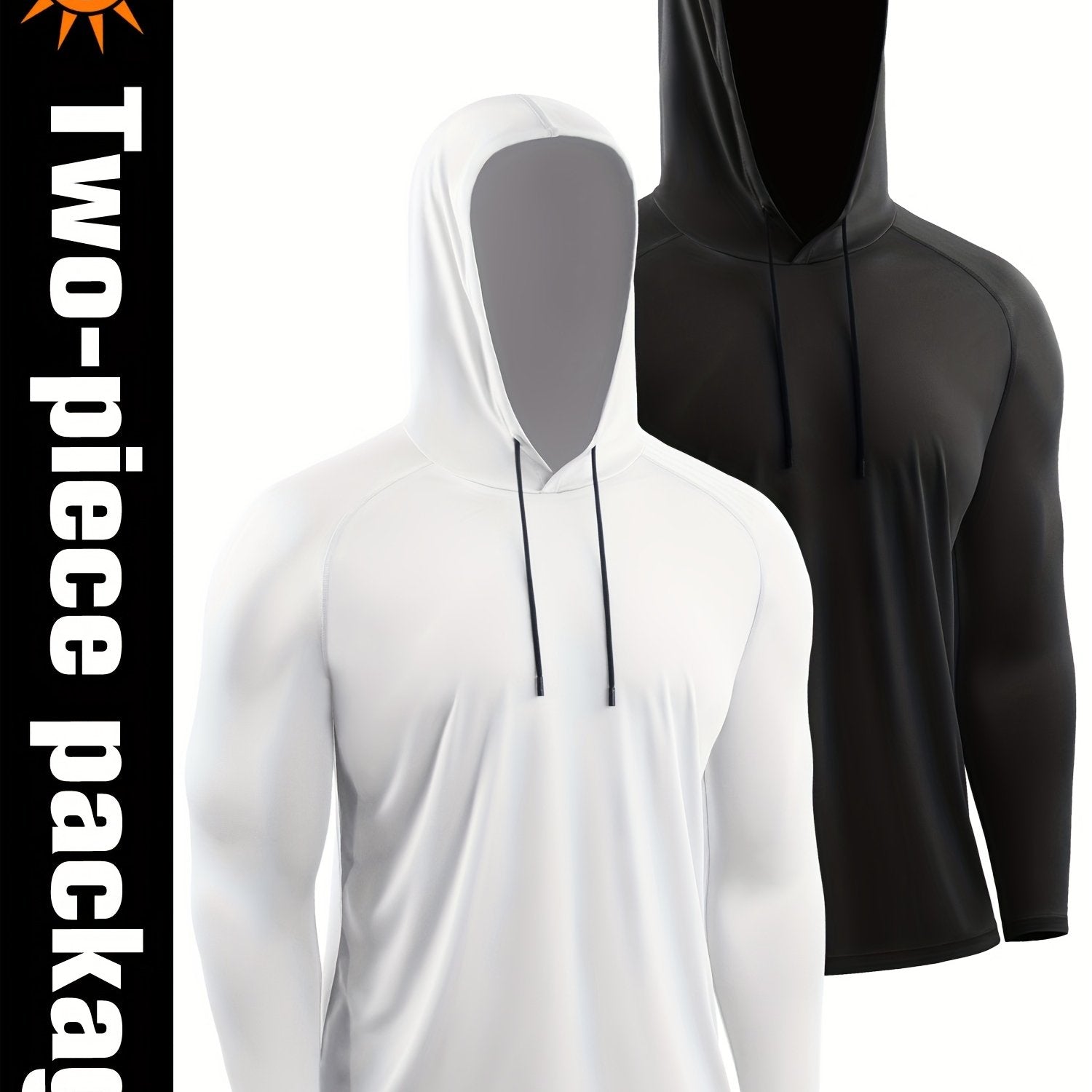 Men's Sun Protection Hoodie Quick Dry Breathable Loose Hooded Sweatshirt