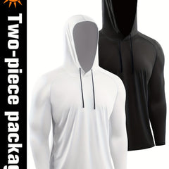 Men's Sun Protection Hoodie Quick Dry Breathable Loose Hooded Sweatshirt