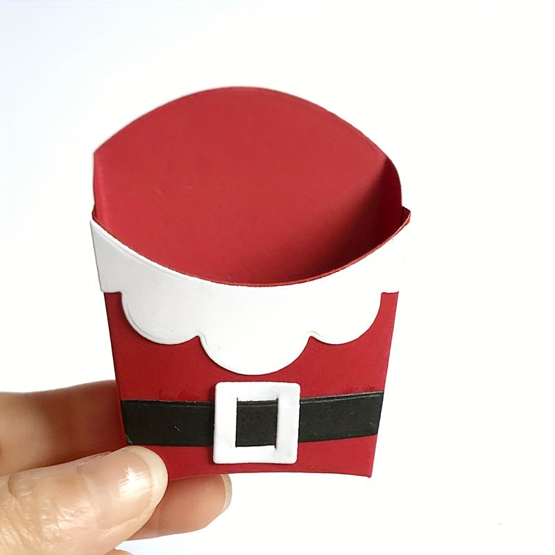 1pc Christmas Santa Box Bottle Metal Cutting Dies Scrapbooking Paper Craft Card