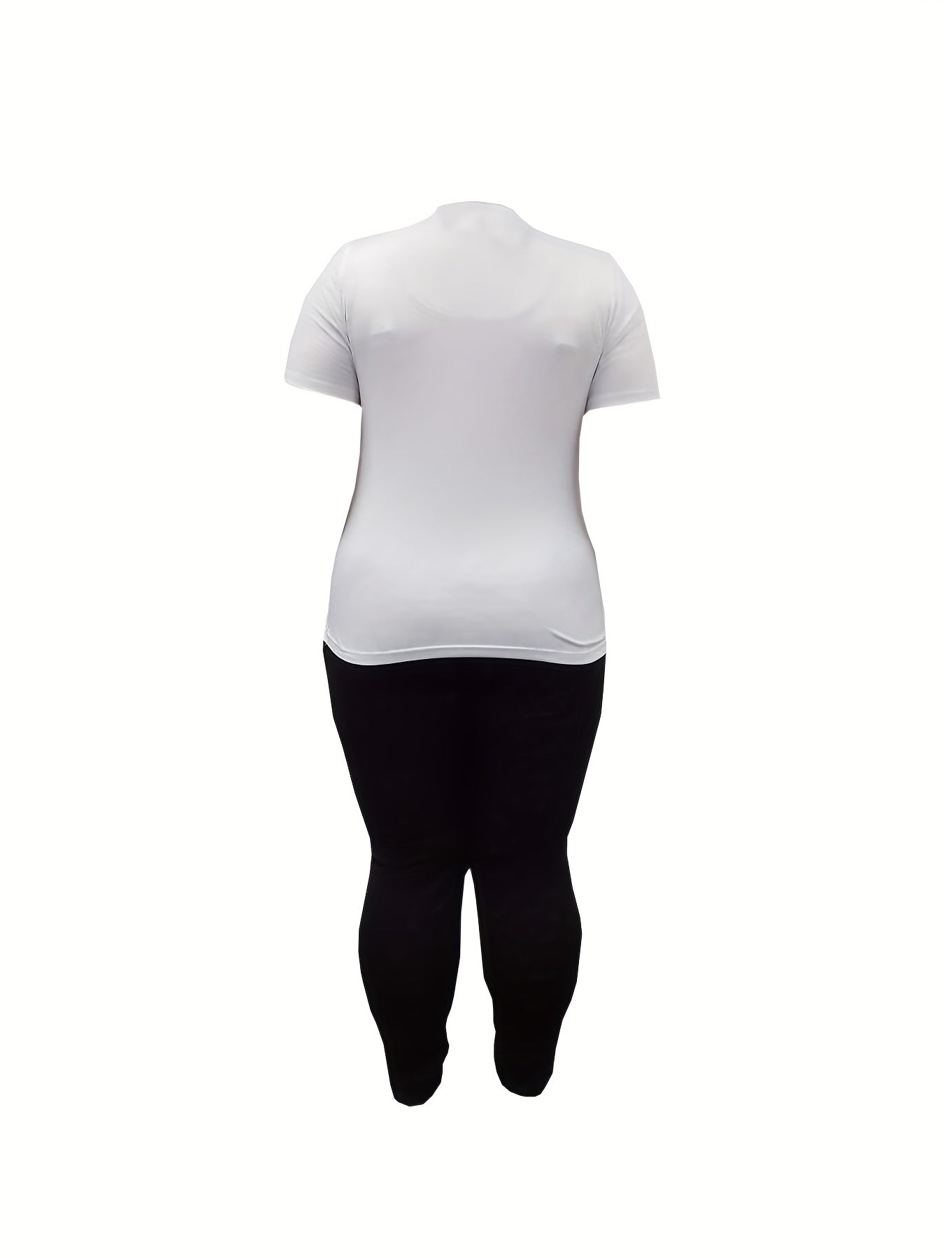 Women's Plus Size Slogan Tee & Leggings 2 Pc Set