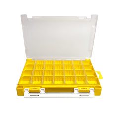 Yellow Grid Storage Box Tool Box Plastic Household Screw Box