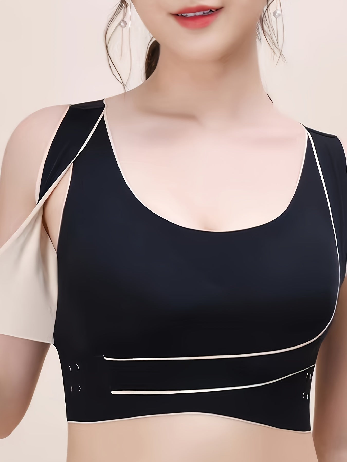 Front Buckle Wireless Push Up Bra