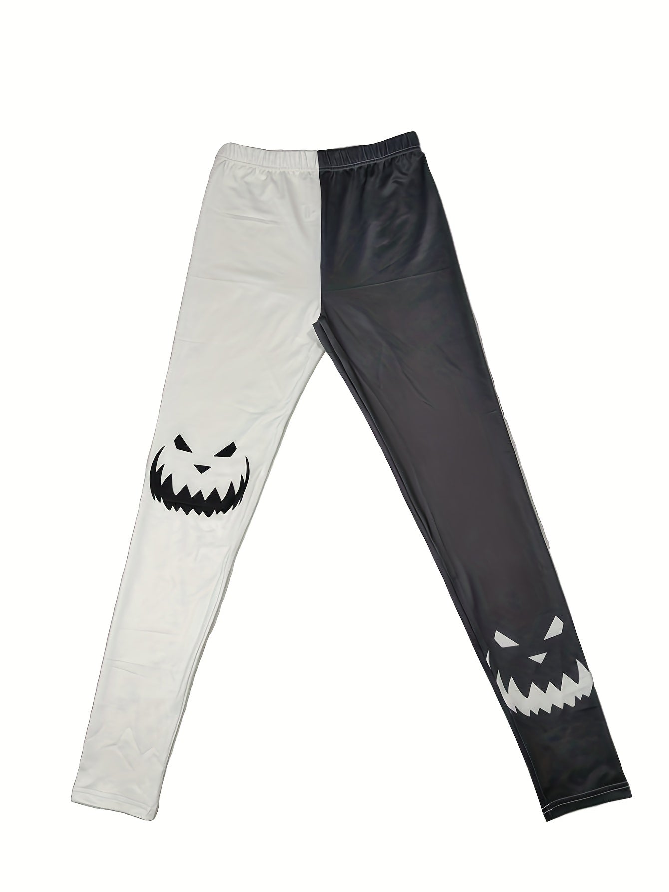 Halloween Graphic Print Skinny Leggings Casual
