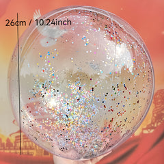 Extra Large Glitter Inflatable Beach Ball for Pool Party