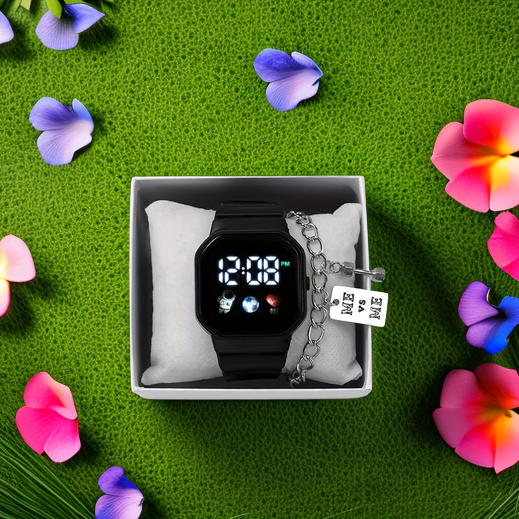 LED Electronic Watch Men's And Women's Students Casual Sports Kids Watch