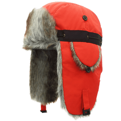 Mens Pilot Cap Plus Velvet Thick Ear Protection Winter Warm Bombing Cap