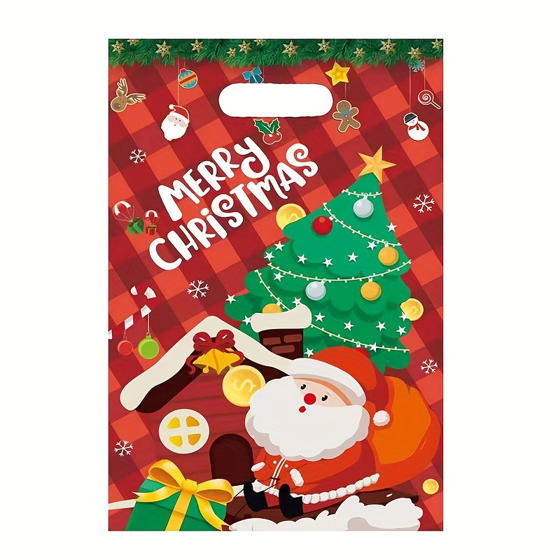 4pcs Christmas Gift Bag Party Candy Cartoon Wrapping Gift Bag