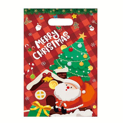 4pcs Christmas Gift Bag Party Candy Cartoon Wrapping Gift Bag