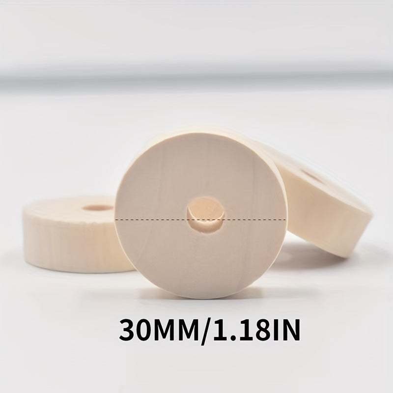 5pcs 30MM Wood Beads for DIY Jewelry Making