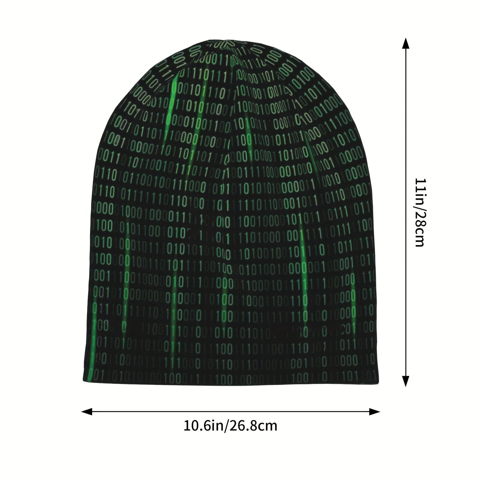 The Matrix Green Beanies for Autumn & Spring, Unisex Beanie Hats