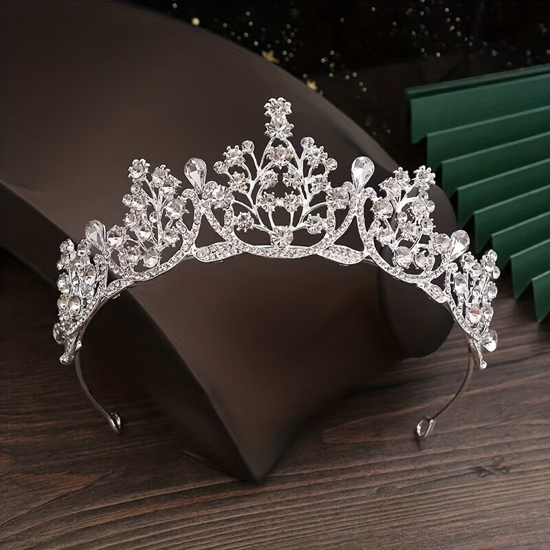 Baroque Style Crown Bridal Headband Wedding Accessories