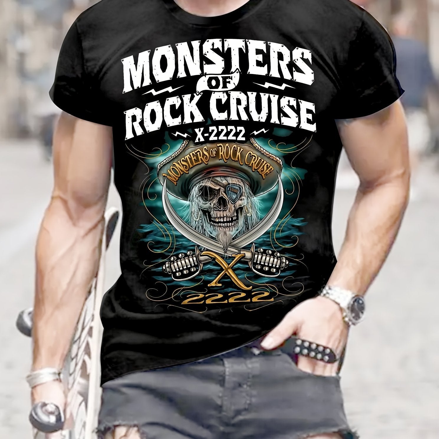 Monsters of Rock Cruise Men's Graphic T-shirt
