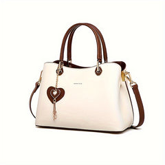 Vintage Style Large Capacity Handbag Casual Tote Ladies Top Handle Shoulder Bag