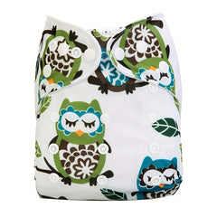 Baby Diaper Print Reusable Pocket Cloth Diaper