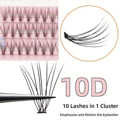 60pcs 10D Cluster Lashes for DIY Eyelash Extensions at Home