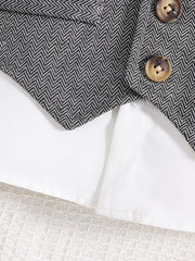 Baby Boys Gentleman Style 3pcs Suit Bowtie Dress Shirt Vest Pants Set