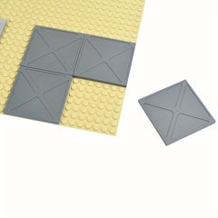 MOC 4x4 7x7 Building Blocks with Light Bead & Textured Bricks