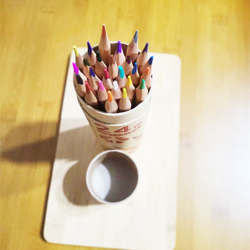36 Colored Pencils Oily Soluble Raw Wood Lead Art Painting Supplies