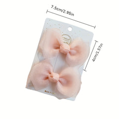 10pcs Glitter Bow Hairpins Christmas Hair Clips for Baby Girls