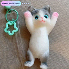 Soft Rubber Kitten Squeeze Toy Plush Action Toy Ages 3+