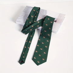 Men's Small Lion Pointed Neck Collar With Bow Tie