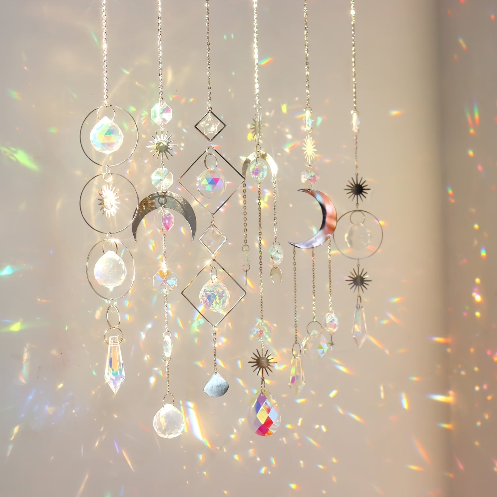 Crystal Suncatcher Hanging Garden Light Catcher Window Chandelier Pendant