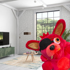 Fantasy Plush Soft with Pirate Hat Red