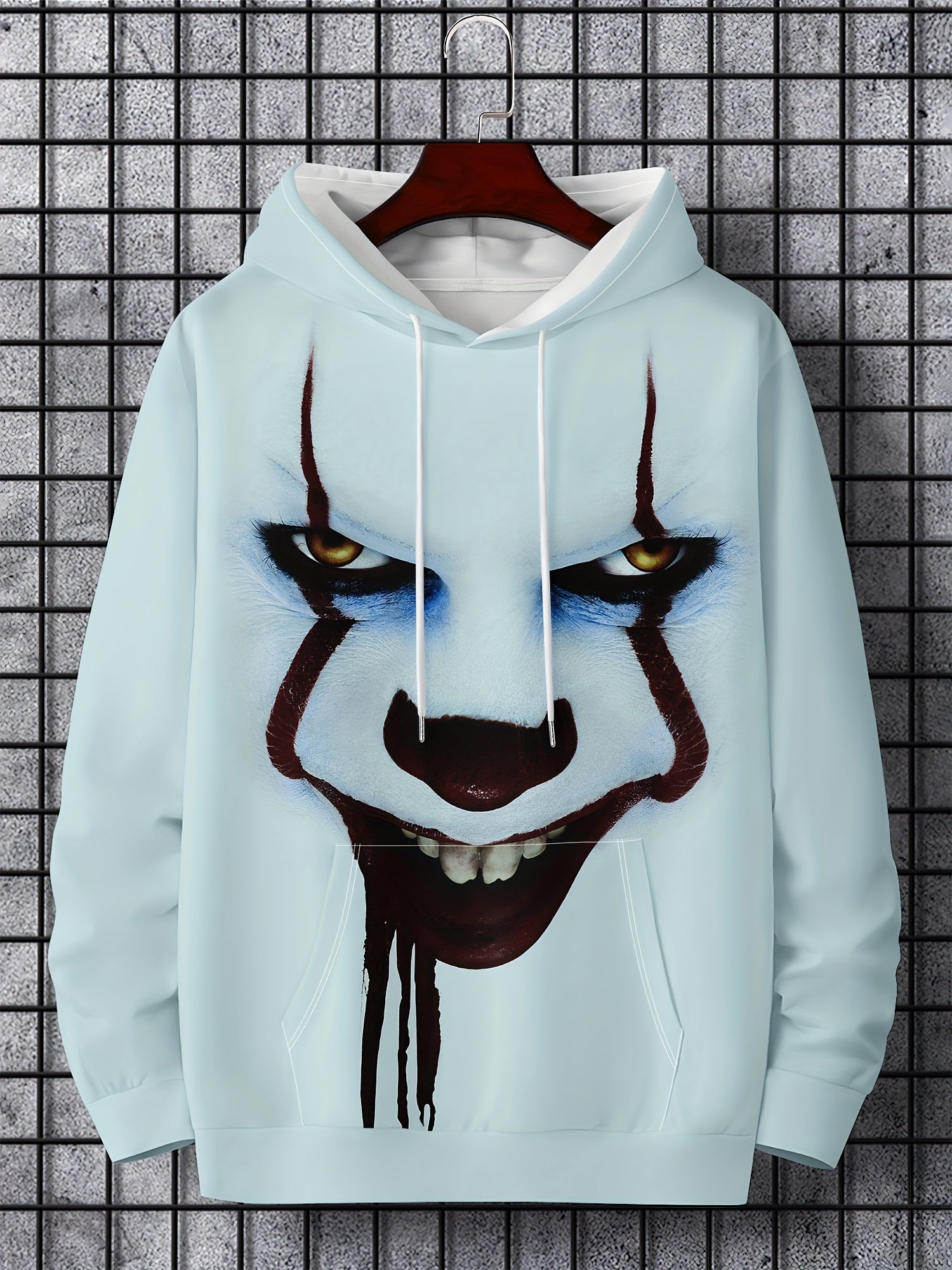 Graphic Hoodie Men's Casual Loose Pullover