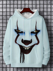 Graphic Hoodie Men's Casual Loose Pullover
