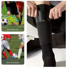 Soccer Leg Pads Hardened Shin Guards Knee Protective Gear For Football