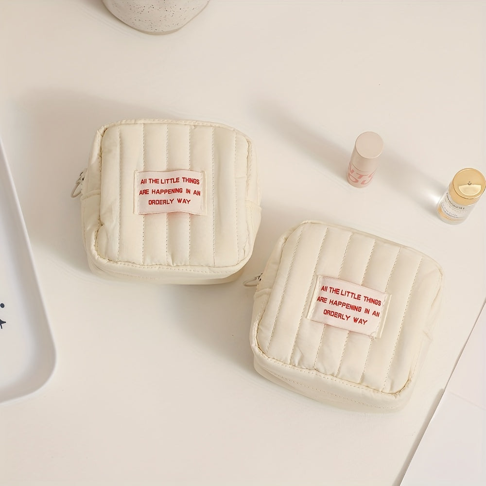 Small Makeup Bag Headphones Coin Purse Lipstick Storage Travel Organizer