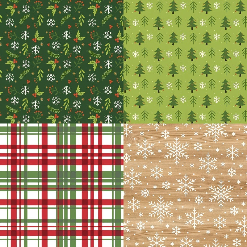 6 inch Retro Christmas Scrapbook Paper DIY Photo Album Journal Diary