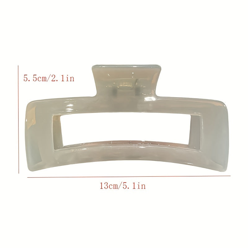 Rectangle Hair Claw Clip Non Slip Strong Hold Grip Hair Jaw Clip
