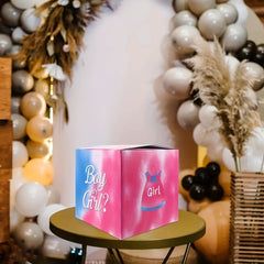 Outdoor Game Gender Reveal Box & Game Set For Baby Shower Party
