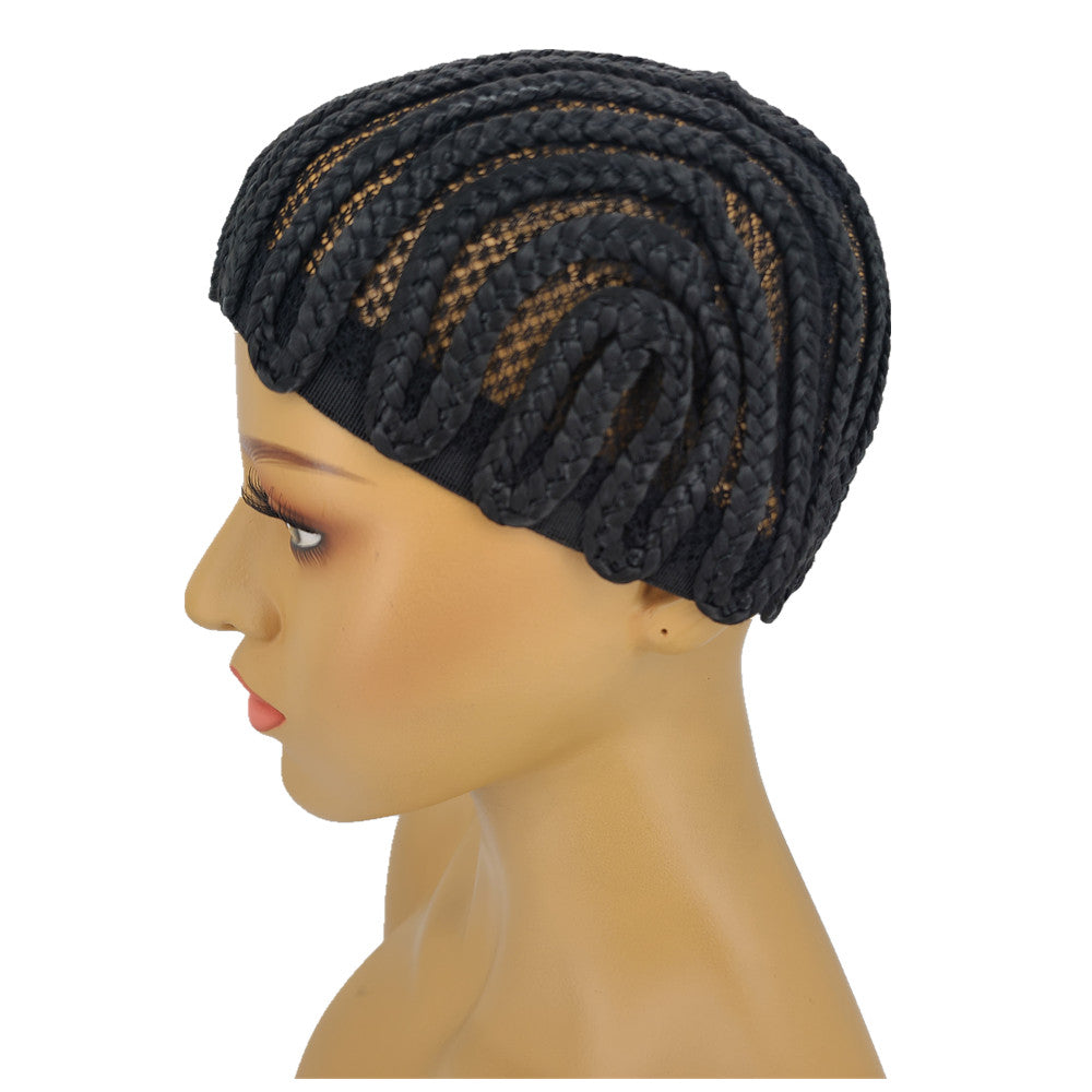 Adjustable Braided Wig Cap for Women, Crochet Cornrow Cap for Synthetic Wigs