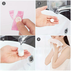 100pcs Mini Disposable Face Towel for Travel Camping Sports