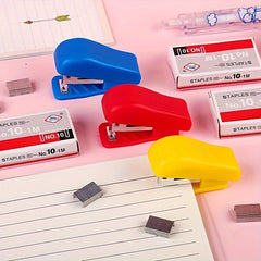 3-Piece Stapler Set: Mini Small Student Stationery Pack