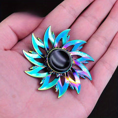 Colorful Metal Fingertip Toys - Spinning Gear Fun