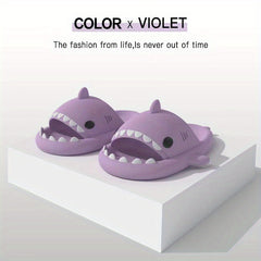 Men's Shark Pillow Slides Non Slip Slippers
