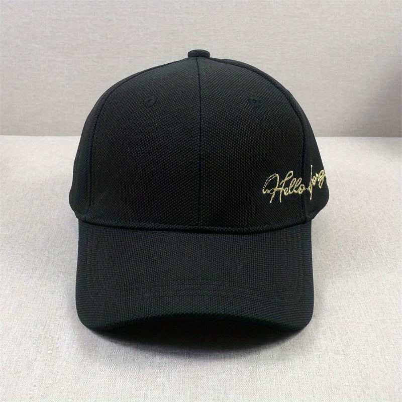 Letter Embroidery Unisex Baseball Cap Solid Hip Hop Dad Hats Casual Sun Hats