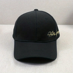 Letter Embroidery Unisex Baseball Cap Solid Hip Hop Dad Hats Casual Sun Hats