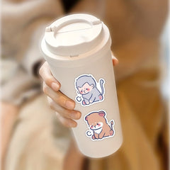 60pcs Animals PVC Sticker Packs for Kids Laptop Luggage Bike Notebook Decoration